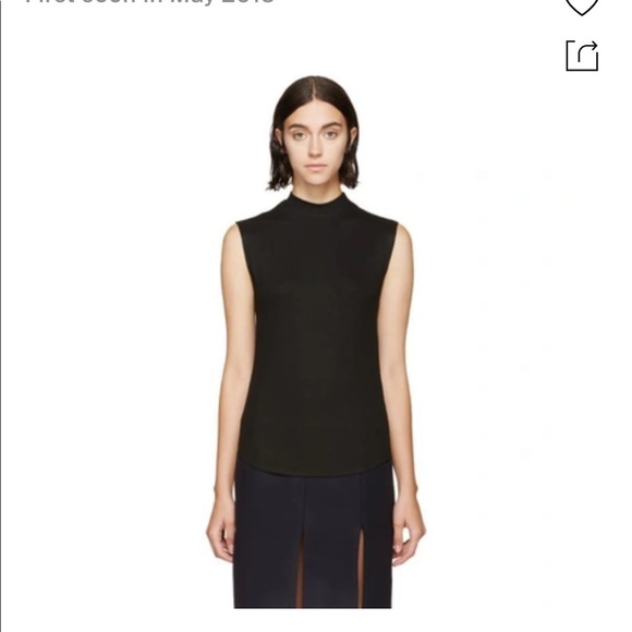SOLD - Ssense Nomia Olive Rib Knit Sleeveless Top - Picture 4 of 5